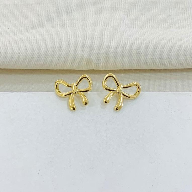 Brinco Laço Dourado