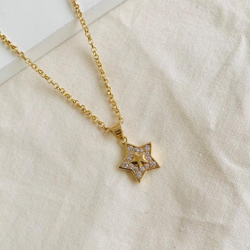 Choker estrela elo portugues