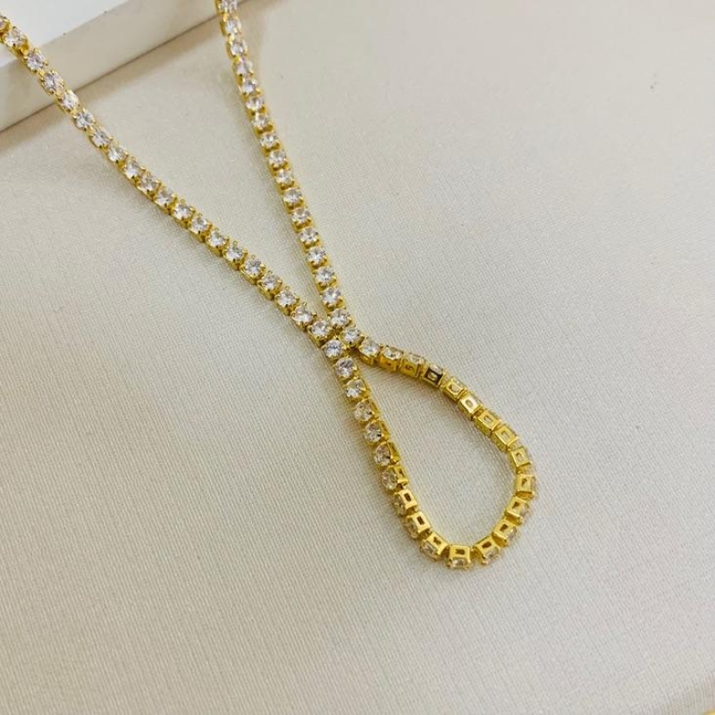 Colar luxo riviera gravatinha