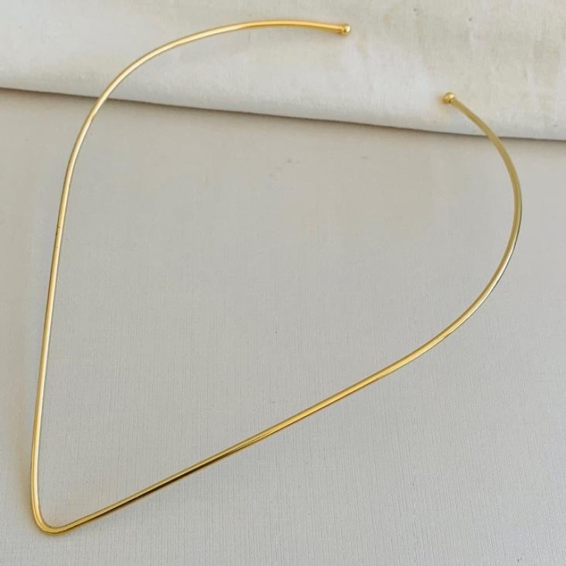 Gargantilha Luxo Aro choker em V