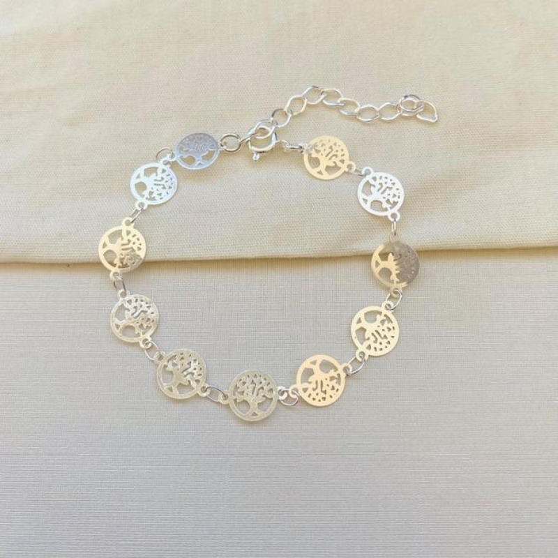Pulseira com onze arvores da vida