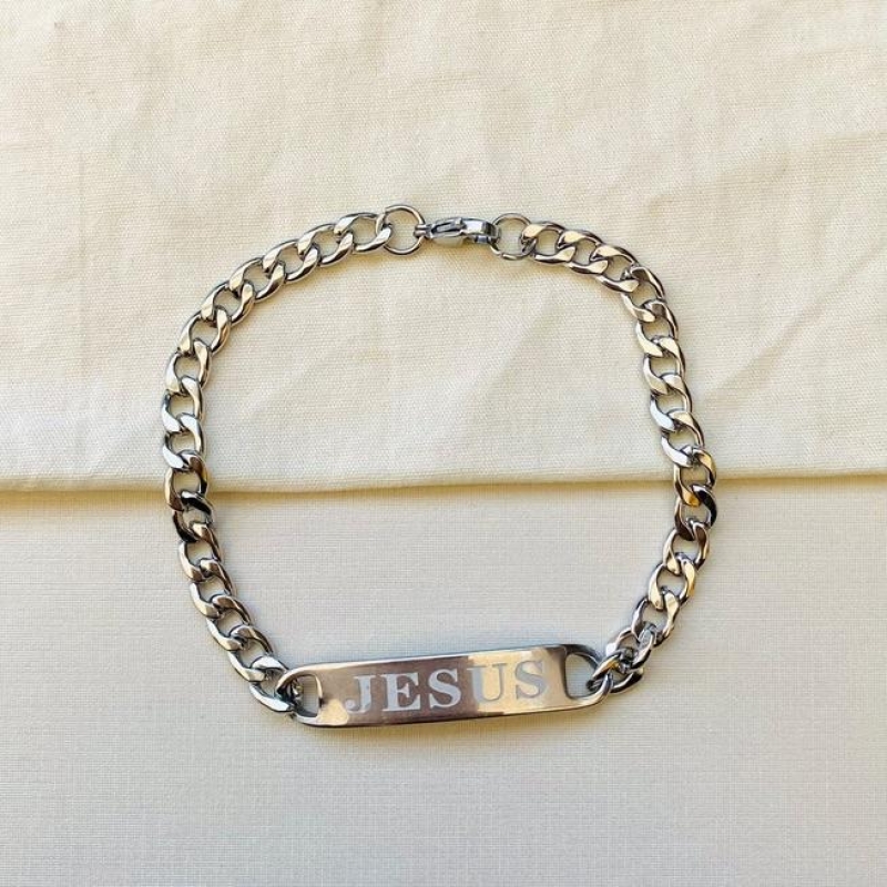 Pulseira Grumet com chapa JESUS
