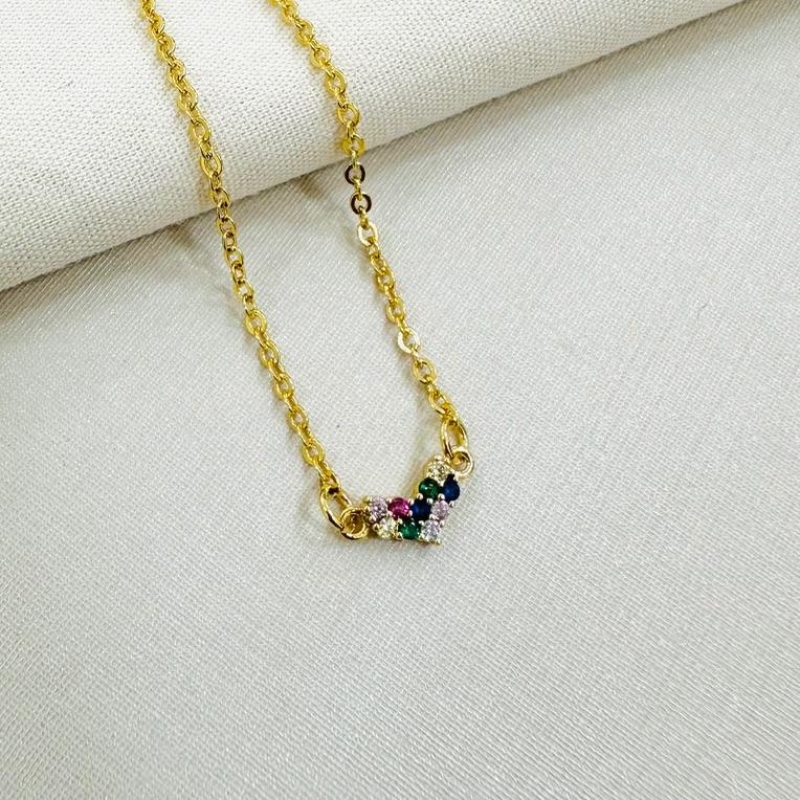 Pulseira Infantil mini Coração Colors