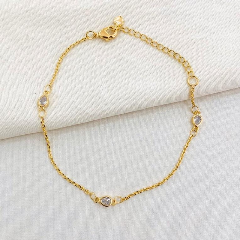 Pulseira micro gotas de zirconia