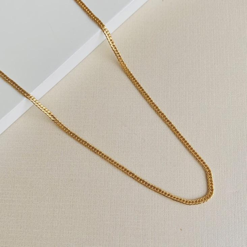 Corrente grunet dupla 1,8mm 60cm