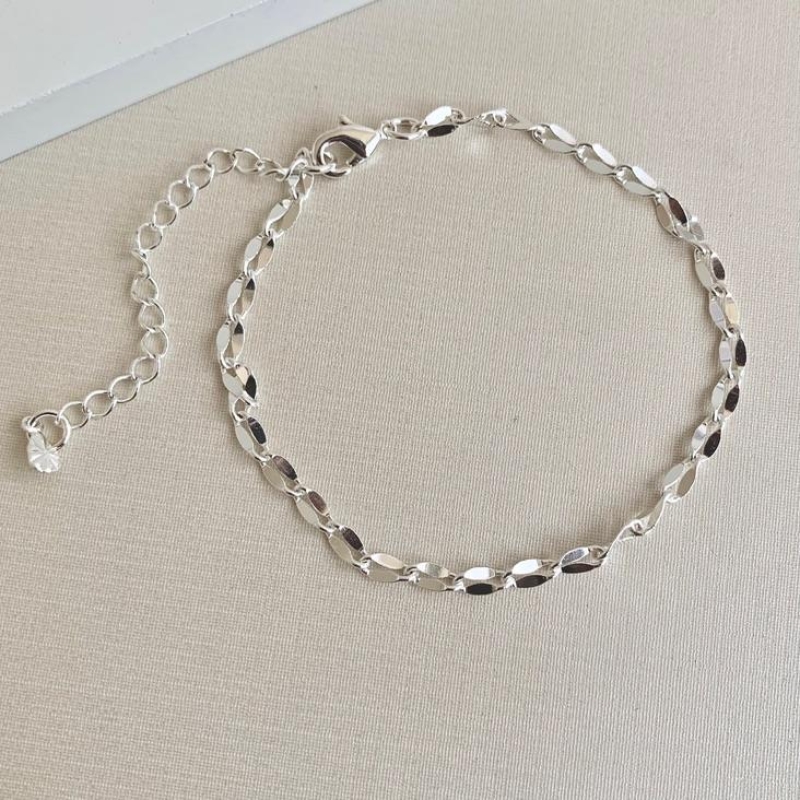 Pulseira elos finos prata