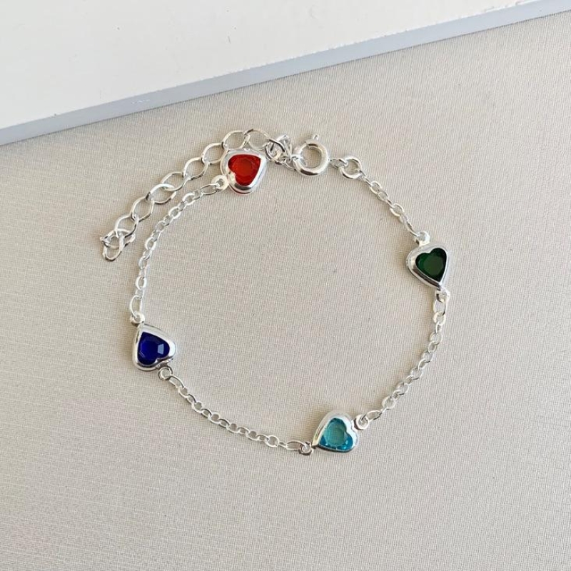 Pulseira corações colors