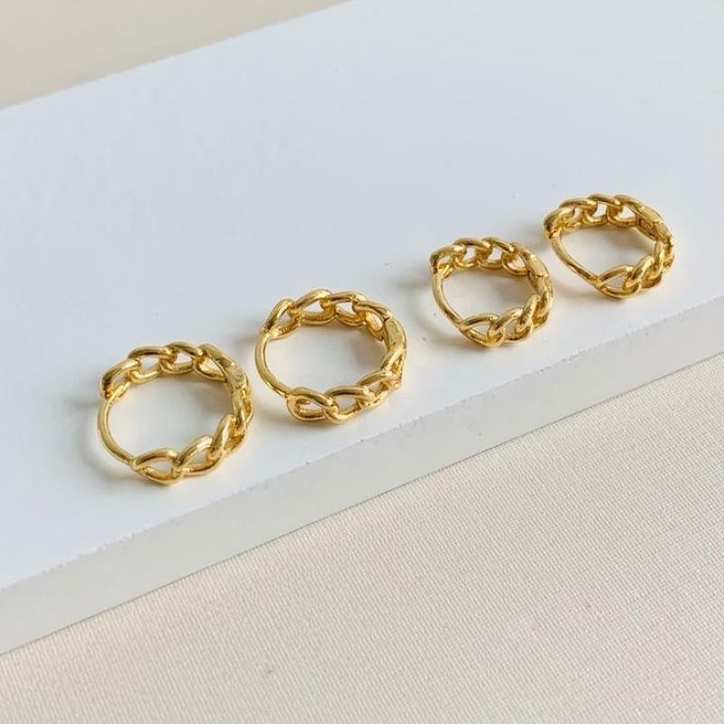 Dupla argolinha corrente