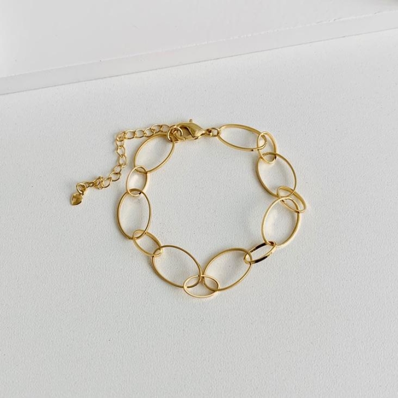 Pulseira elos ovais