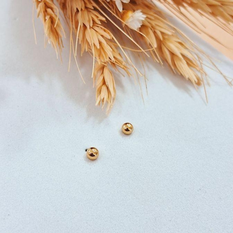 Brinco Bolinha Gold PP