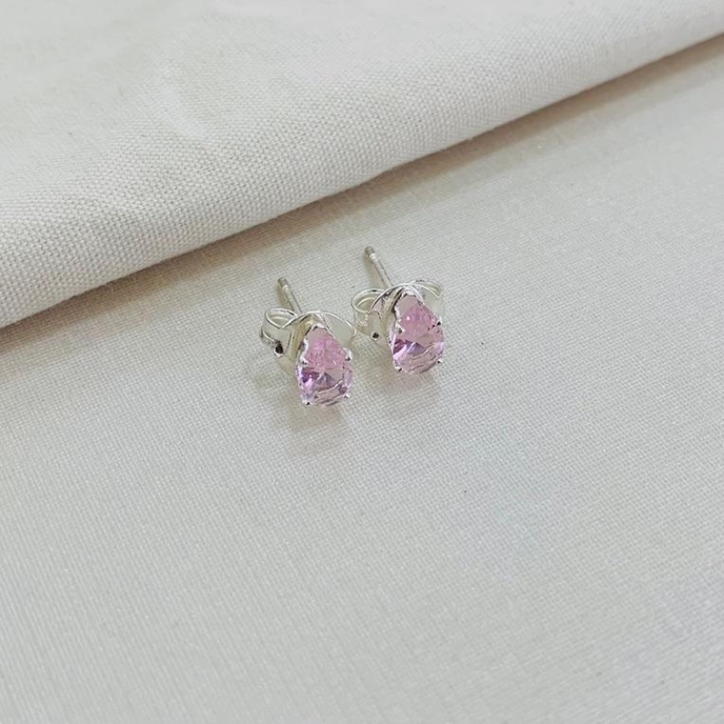 Brinco gota rose dourada m