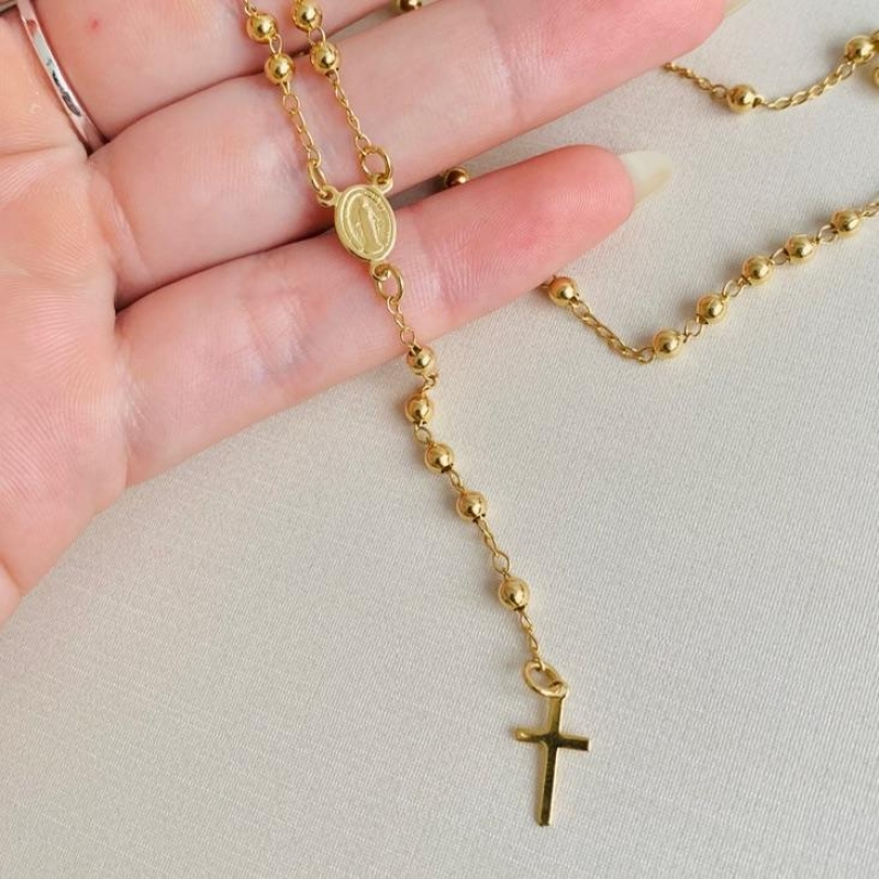 Colar terço delicado