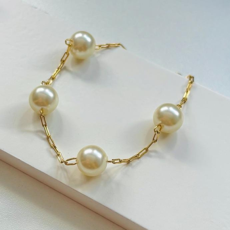 Pulseira cartier com pérolas