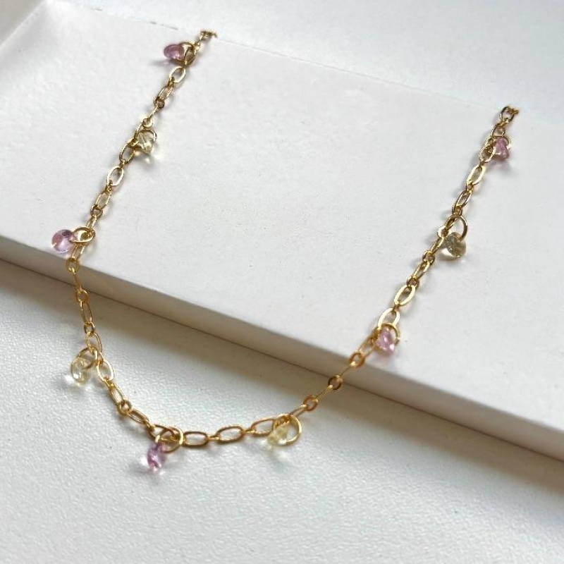 Choker com zircônias colors