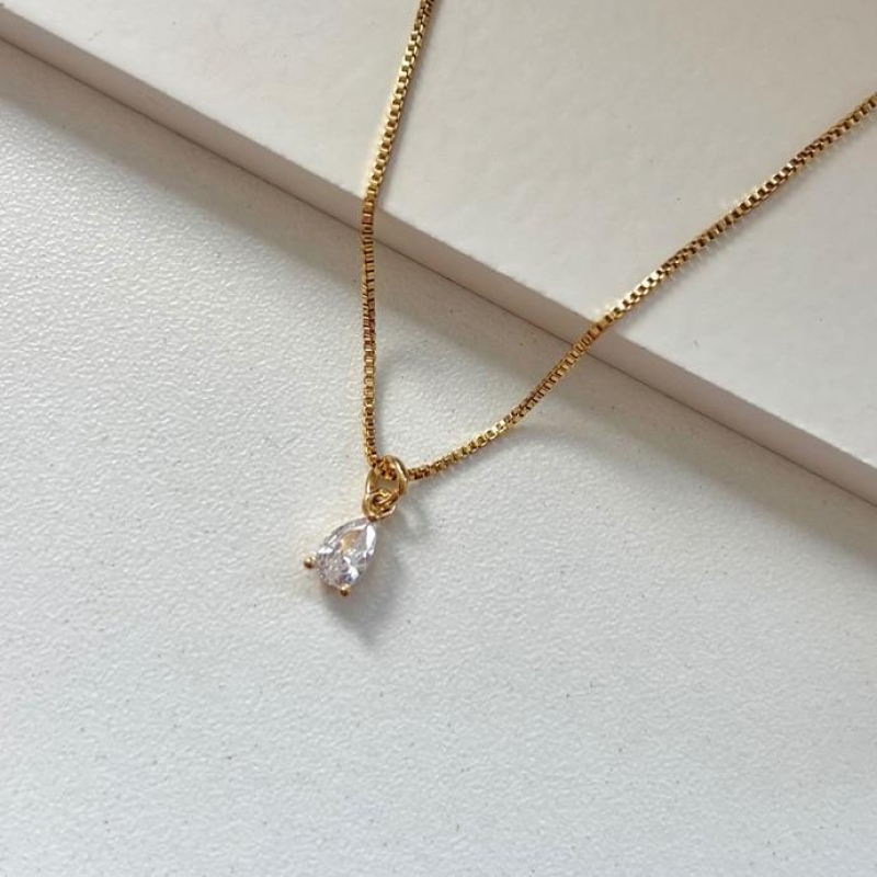 colar ponto de luz gota