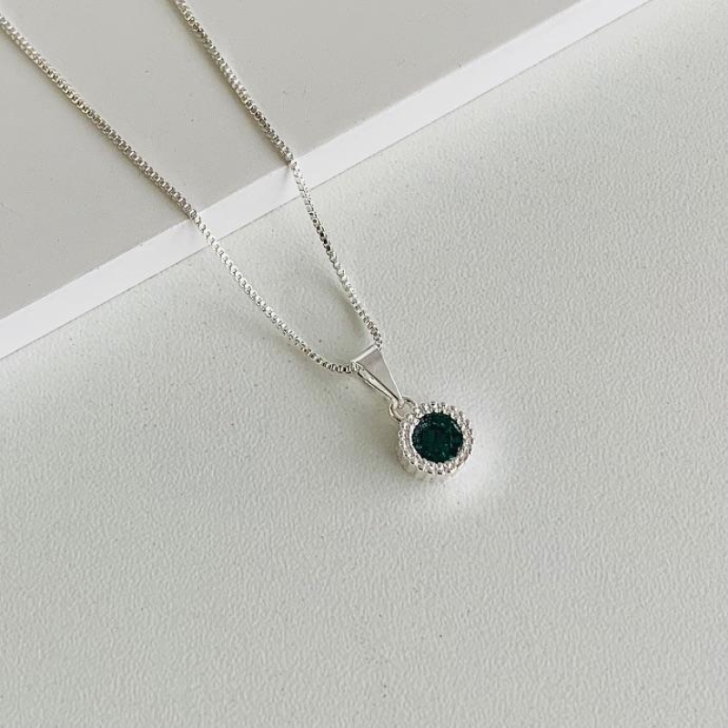 Colar zirconia lux verde