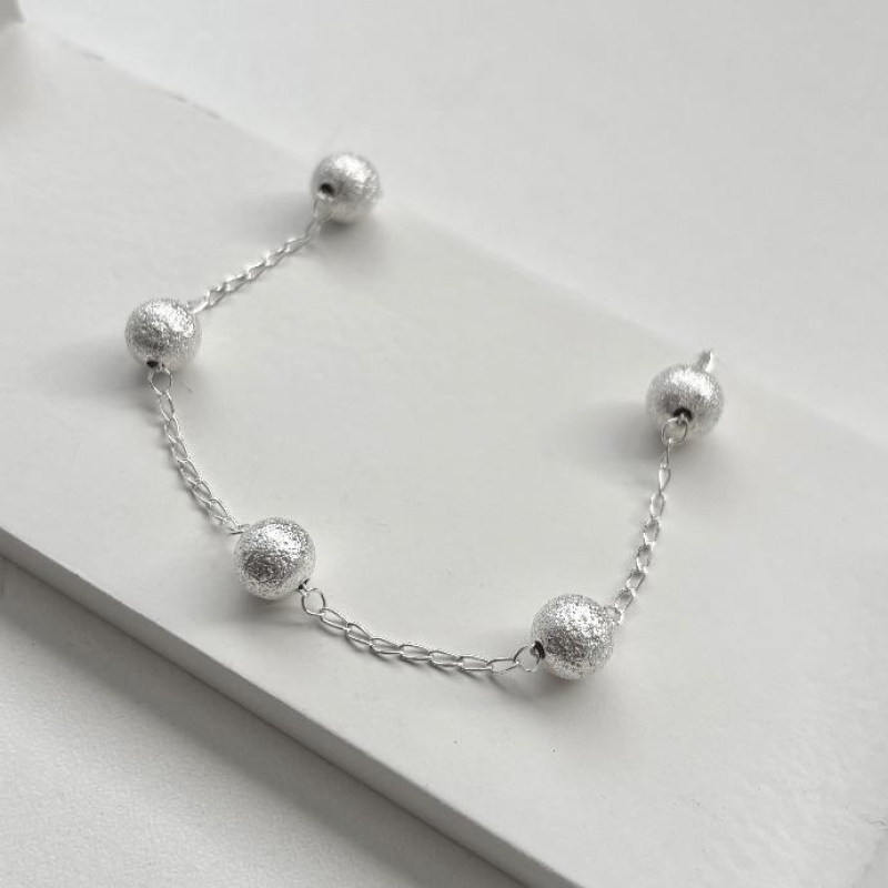 Pulseira bolinhas diamantadas