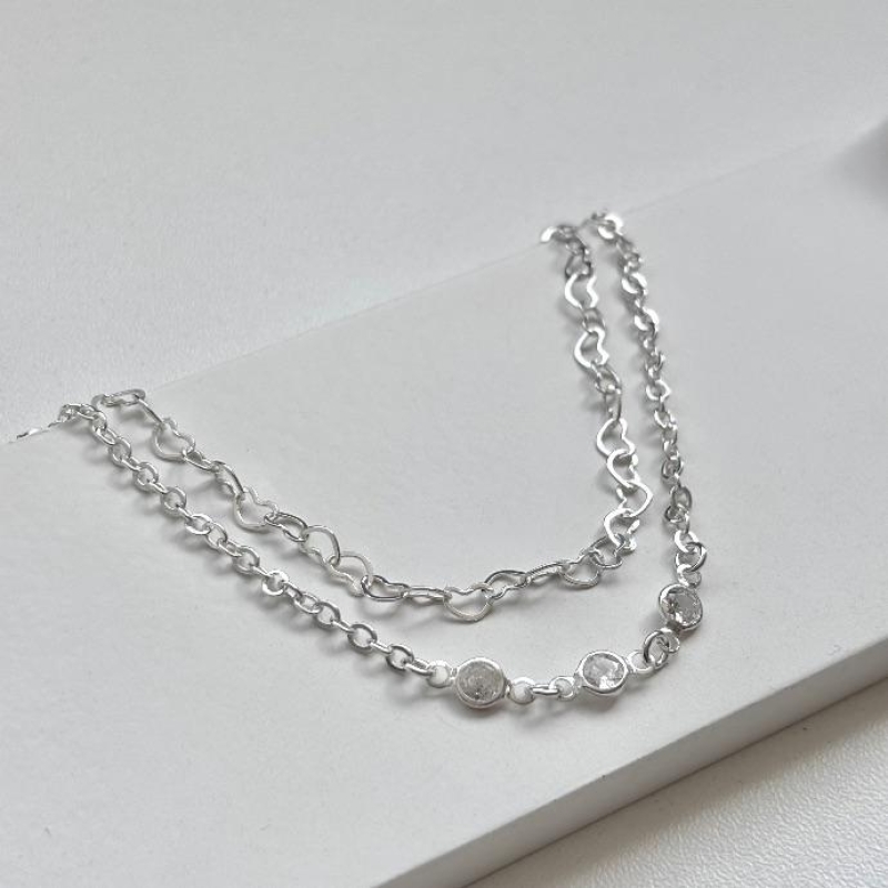 Pulseira corações dupla