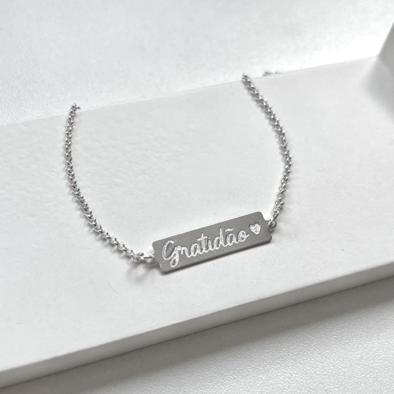 Pulseira plaquinha 