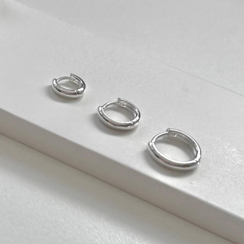 Trio argolinha basica lisa
