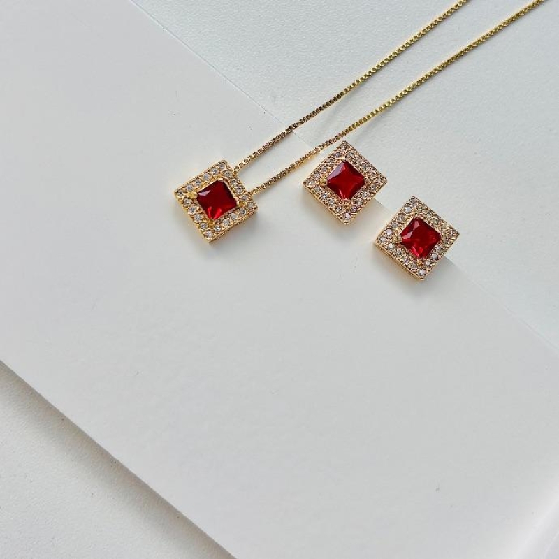 Conjunto rubi quadrado