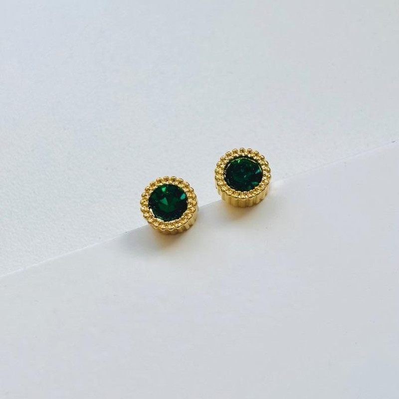Brinco zircônia verde