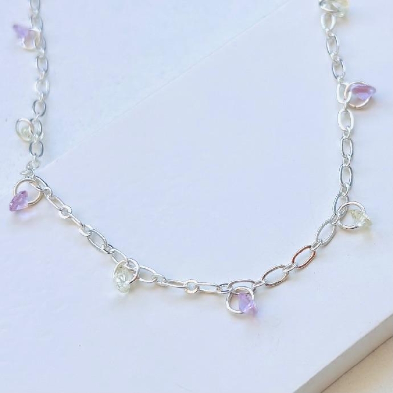 Choker com zircônias colors