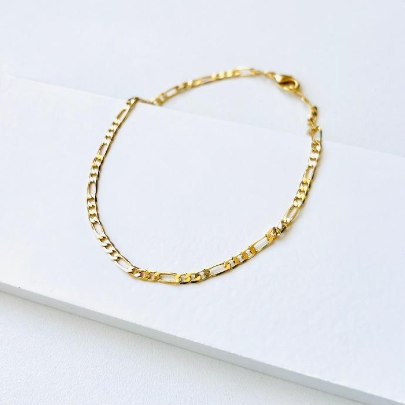 Pulseira 3x1 fina elos compridos