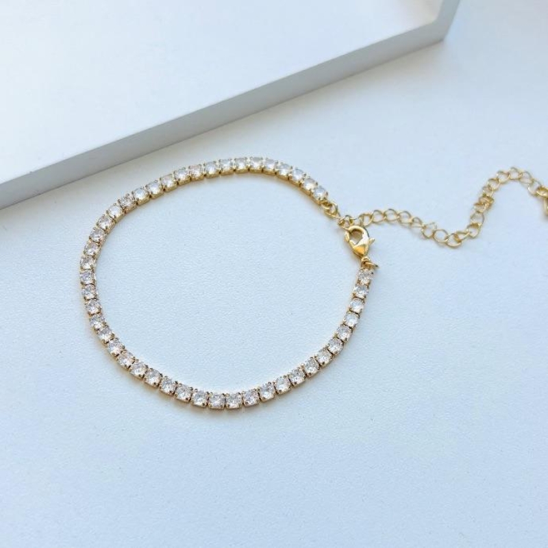 Pulseira riviera quadrada