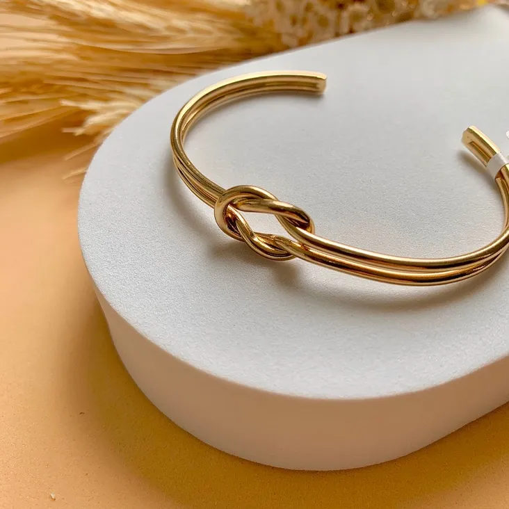 Bracelete golld com nó aro duplo