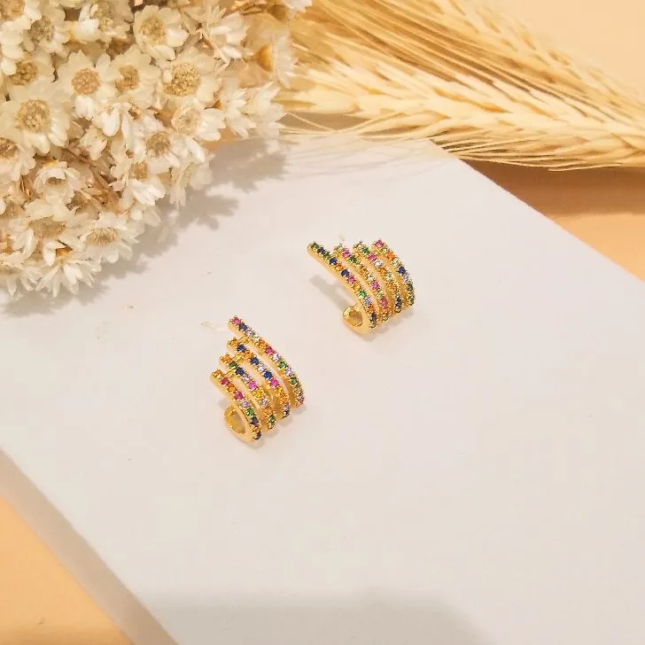Brinco Ear hook detalhes colors