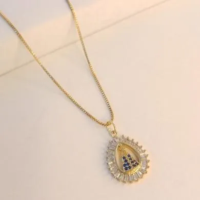 Colar Luxo Nossa Senhora Aparecida 50 cm