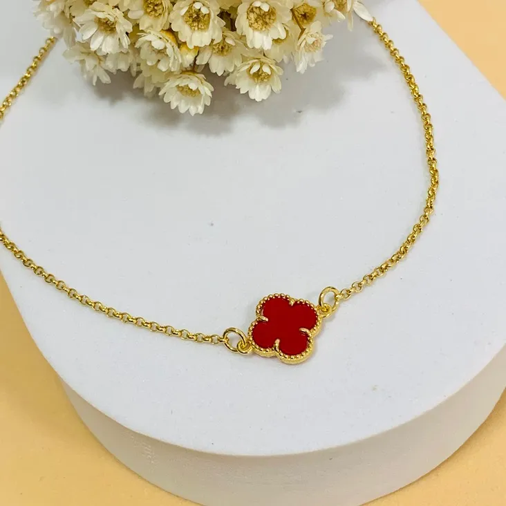 Pulseira 1 trevo vermelho VC