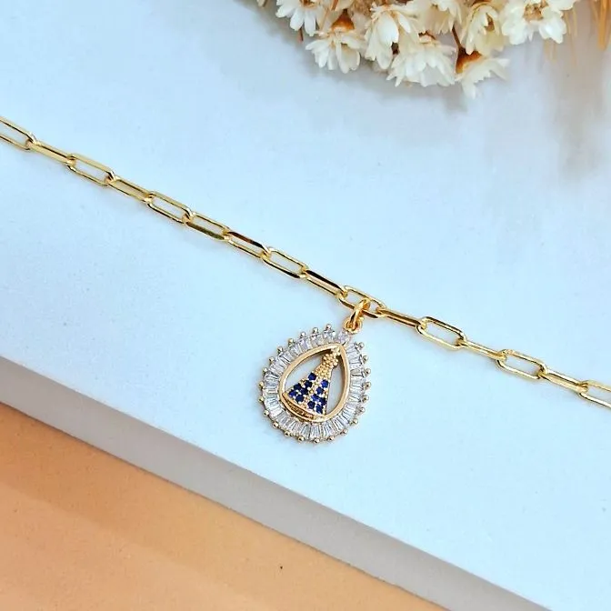 Pulseira cartier com nossa senhora