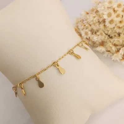 Pulseira chapinhas lisas