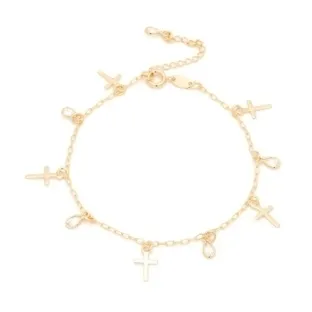 Pulseira cruzes+pontos de luz
