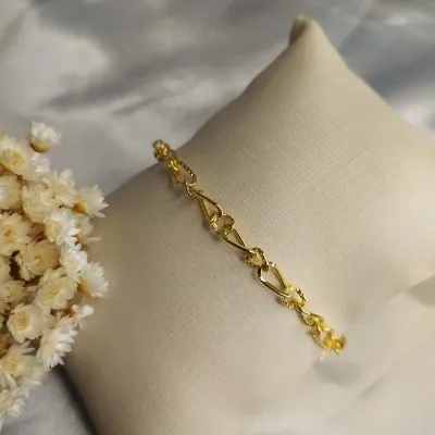 Pulseira diamantada elo torcido 