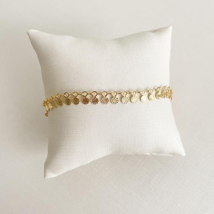 Pulseira chapinhas trabalhadas