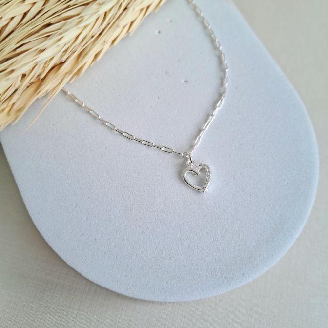Pulseira Coração Elo Cartier Cravejada