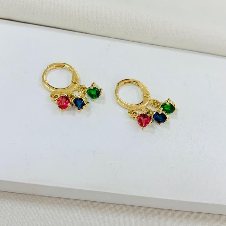 Argolinha zirconias colors