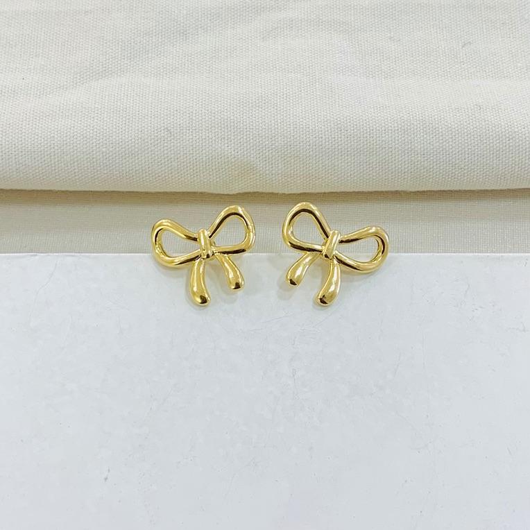 Brinco Laço Dourado