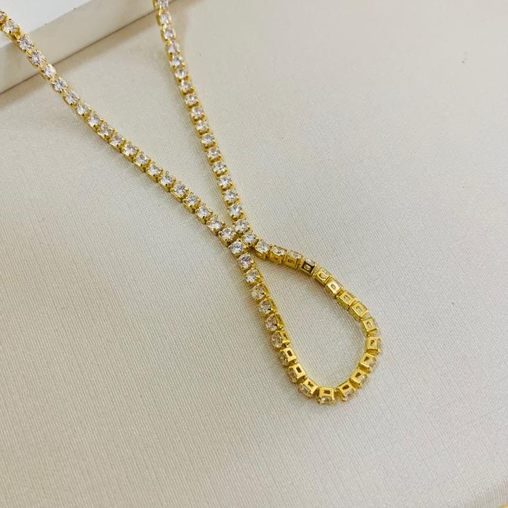 Colar luxo riviera gravatinha
