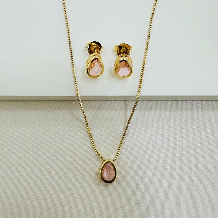 Conjunto gota rosê