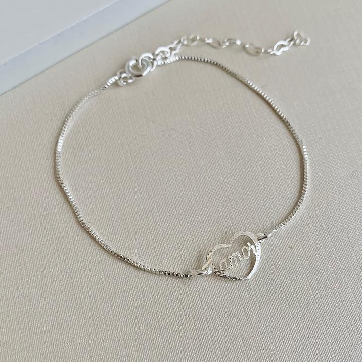 Pulseira coração amor