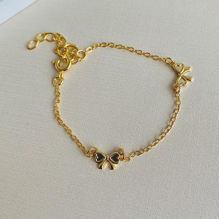 Pulseira infantil laços