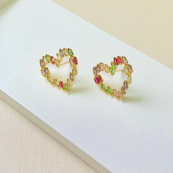 Brinco Coração Sublime Colors