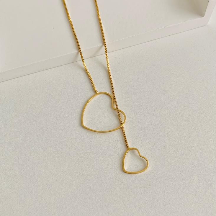 Gravatinha coração vazado