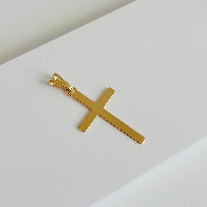 Pingente cruz lisa