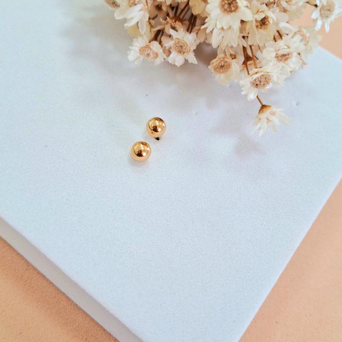 Brinco Bolinha Gold P