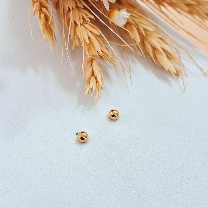Brinco Bolinha Gold PP